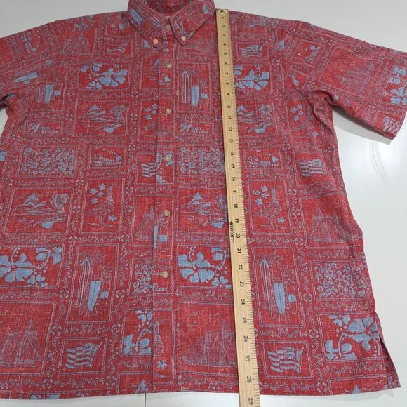 Reyn Spooner Short Sleeve Button Down Hawaiian Shirt 60th anniversary - Size L - Picture 10 of 10